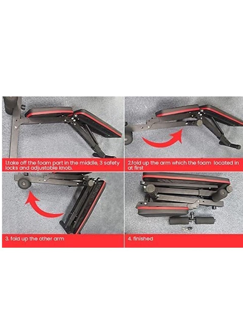 Generic - Professional Multi-function Adjustable Weight Bench with an Extreme Elastic Rope - Image 1