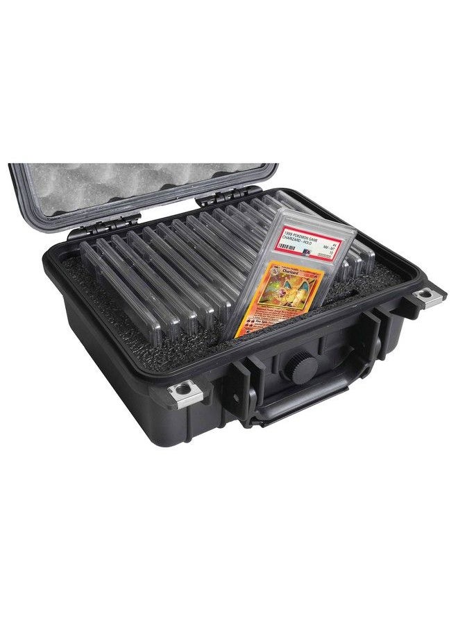 Case Club 31 16 Graded Card Slab Collector Case Slotted Storage Fits 16+ Slabs 134 Sleeves 536 Loose Cards Organize Pokemon & Sports Trading Graded Card Case Waterproof Heavy Duty  - Image 2