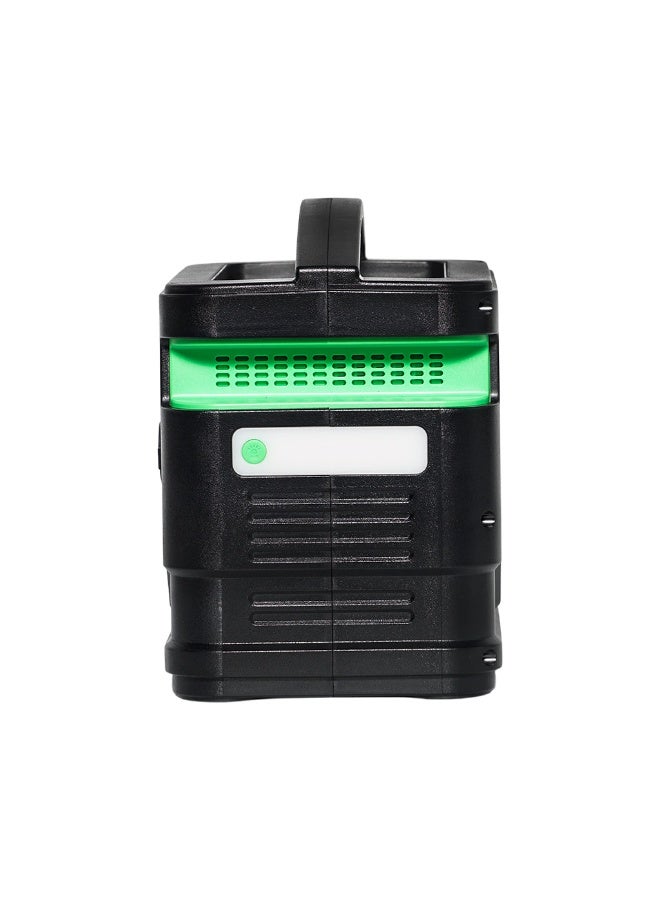 Crony محطة الطاقة المحمولة CRONY GPS300 300W – بطارية ليثيوم 80,000 مللي أمبير / 296 واط ساعة، مخرجات AC/DC/USB، USB-C PD 45W، شاشة LED وضوء، بنك طاقة احتياطي طارئ مدمج 230 × 140 × 203 مم - Image 2