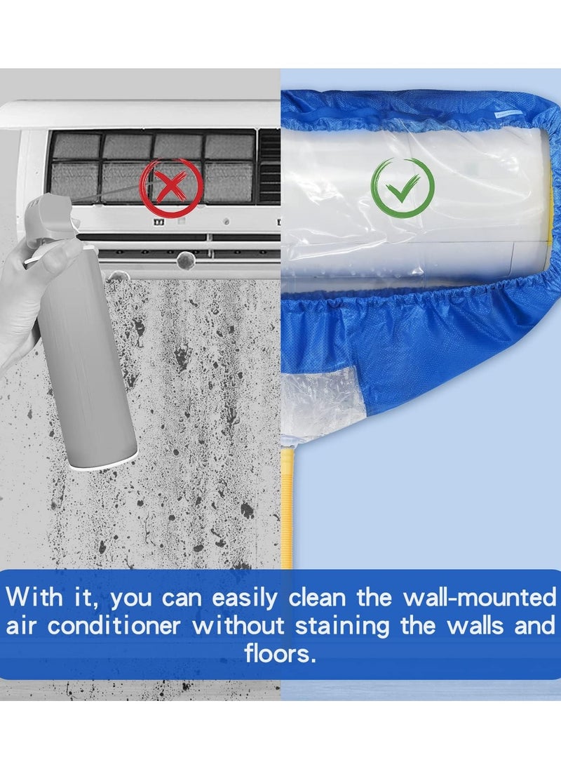 Generic Split Air Conditioner Cleaning Cover, Air Waterproof Cover Bag, Ac Cleaning Kit, Wall Mounted AC Service Bag Large Size, Dust Washing Waterproof Bag with Hose  - Image 3