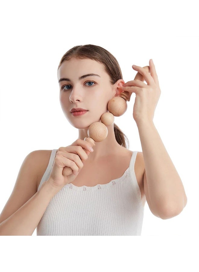 Wooden body massage tool for body massage, spinal treatment, and cellulite reduction. A traditional massage tool made of luxurious natural wood. - Image 1