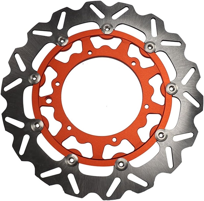 Wivplex Motorcycle Front Wavy Floating Brake Disc Rotor - Image 2