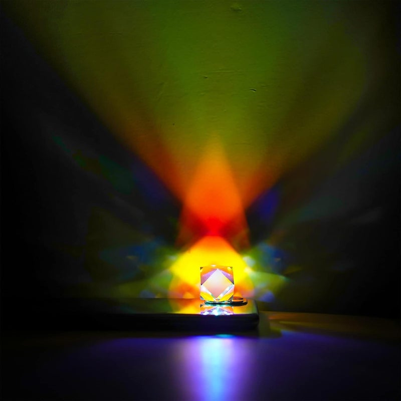 Color Crystal Faceted Optical Prism Beam Splitter Light Refracting Photography Science Glass Prisms - Image 3