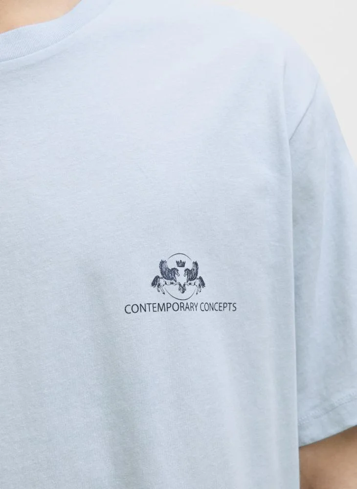 JACK & JONES Graphic Crew Neck Regular Fit T-Shirt