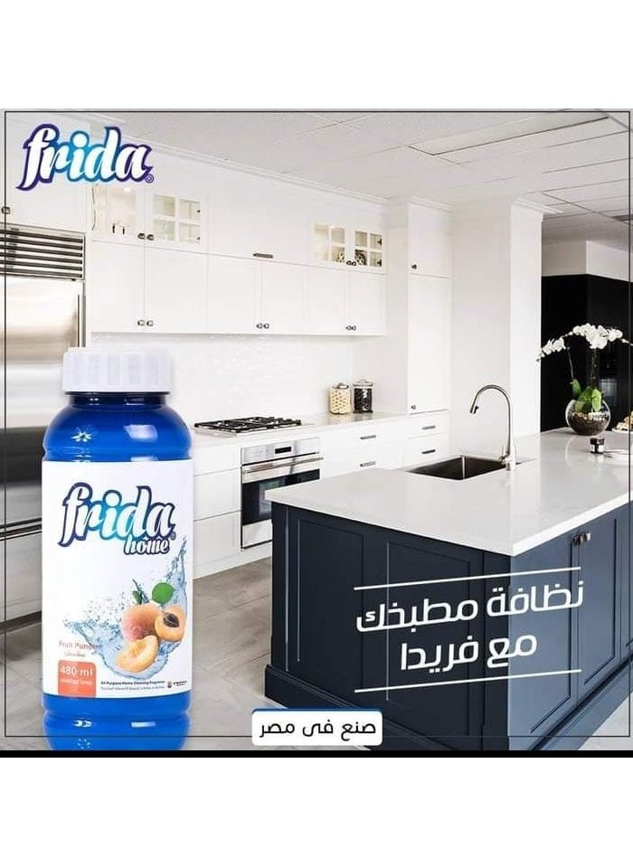 فريدا - فريدا عطر تنظيف المنزل لجميع الأغراض من فريدا هوم، برائحة مشمش ، 480 مل - Image 1