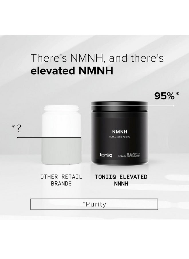 Toniiq - 95% Third-Party Tested Purity NMNH (Dihydronicotinamide Mononucleotide) - 250mg/Serving NAD+ Supplement to Boost NAD+ Levels - Clinically Tested Uthpeak™ - Supports Healthy Aging - Image 1