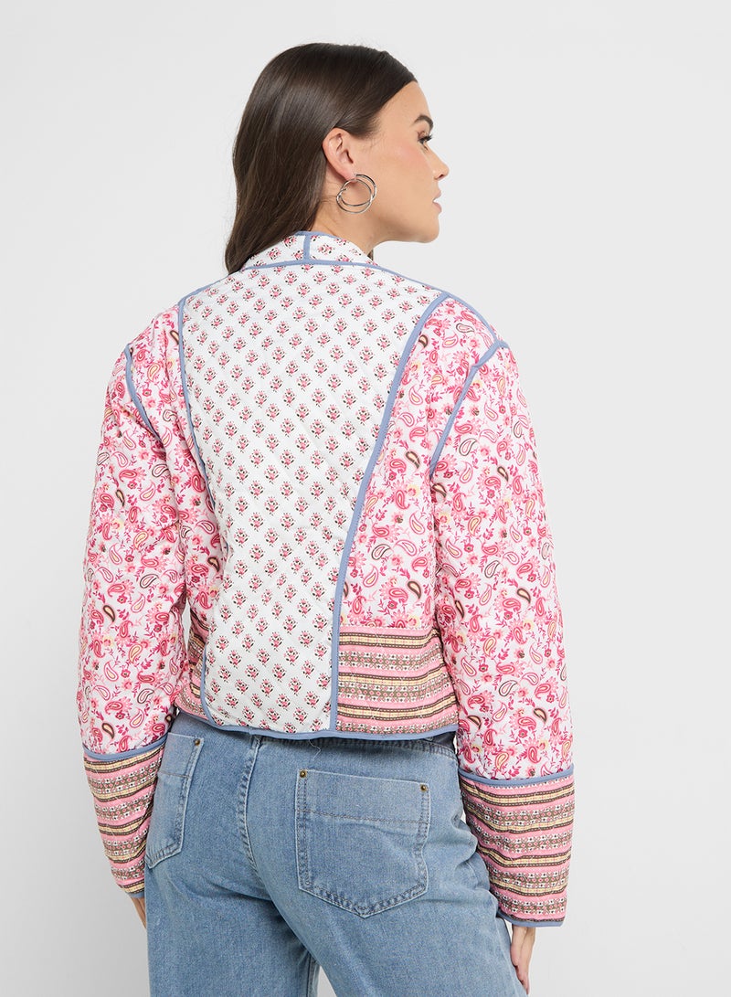 Ginger Printed Multi Pattern Reversible Jacket - Image 2