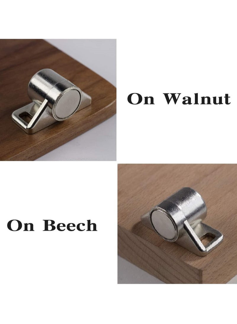 Generic - 4 Pack Magnetic Cabinet Door Catch Latch Silver for Kitchen Closet Storage - Image 1