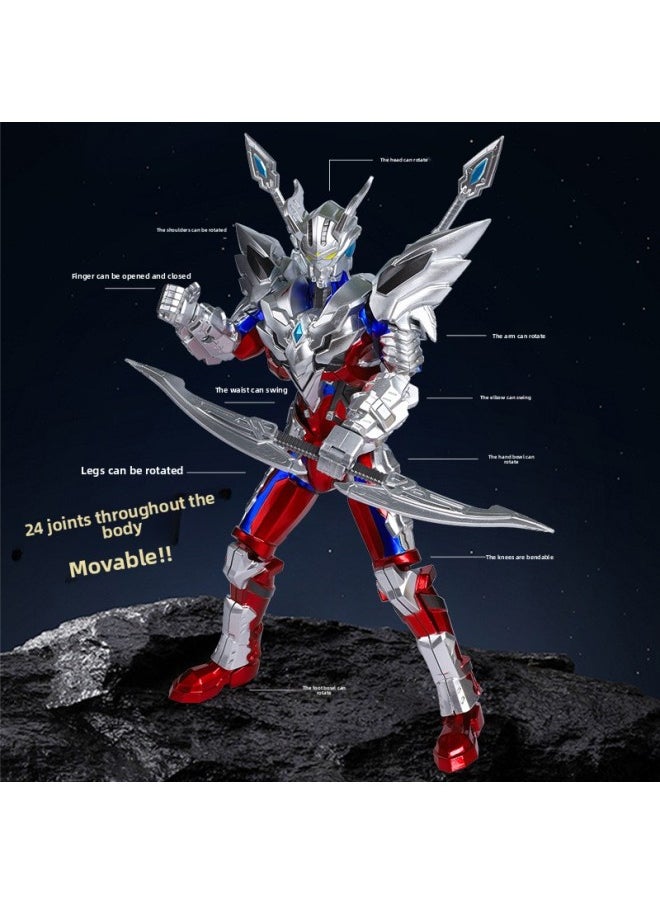 Generic - Mecha Shines Sailor Ultraman Handmade Model Mobile Ultimate Sailor Super Movable Joint Boy Toy Figure-Color:--evil Tiga 17cm Multi-joint Movable- - Image 1