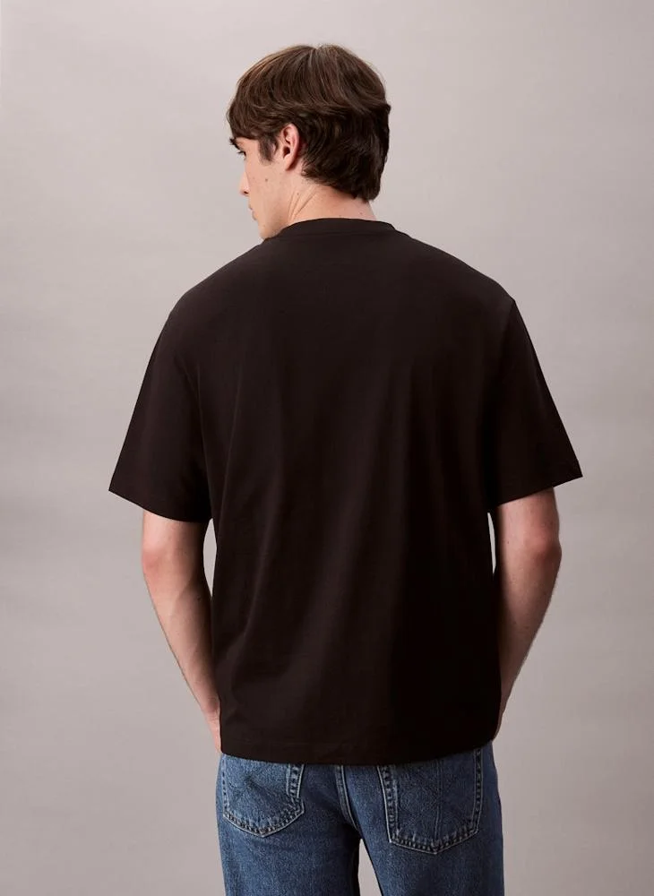 Calvin Klein Jeans Block Logo Graphic Relaxed T-Shirt