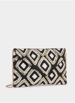 Styli Diamond Embellished Clutch with Chain Strap  - Image 2