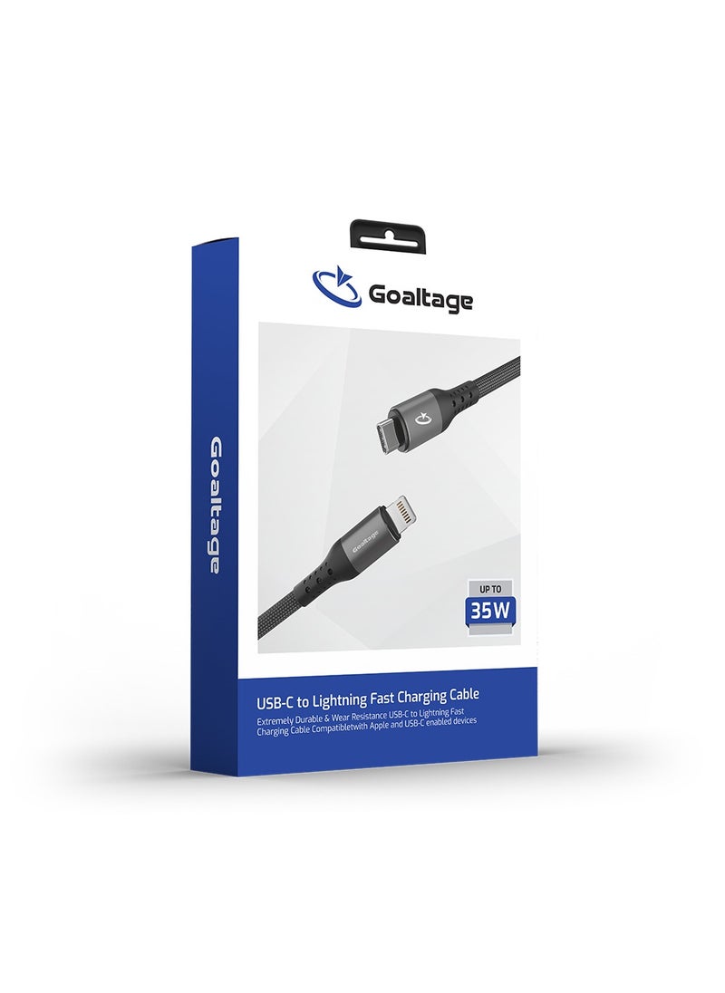 Goaltage - CA02 USB-C to Lightning Fast Charging Cable with E-Marker Chip and 480Mbps Data Transfer Functionality - 120cm - Image 1