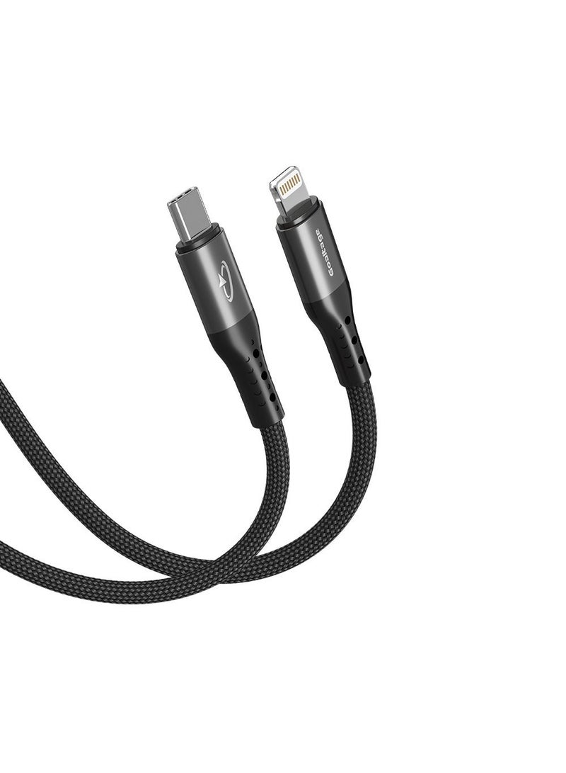 Goaltage USB-C to Lightning Charging Cable 1.2M, 35W PD Fast Charge, E-Marker Chip, 480Mbps Data Sync, 30000+ Bend Lifespan, High-Strength Nylon, Aluminum Alloy, Black - Image 4