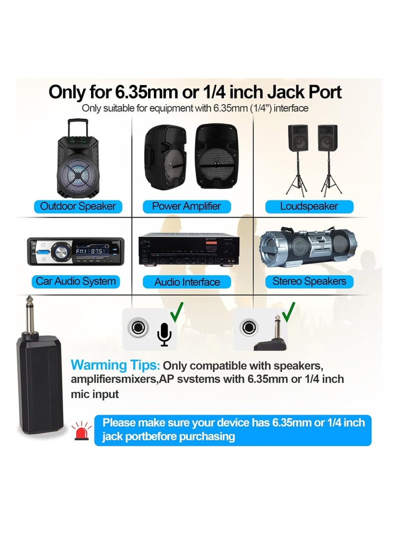TIGER Wireless Microphone, UHF Dual Cordless Metal Dynamic Mic System with Rechargeable Receiver – 200 ft Range, Auto Connect for Karaoke, Church, Speech, Wedding, Party, Singing & More  - Image 5
