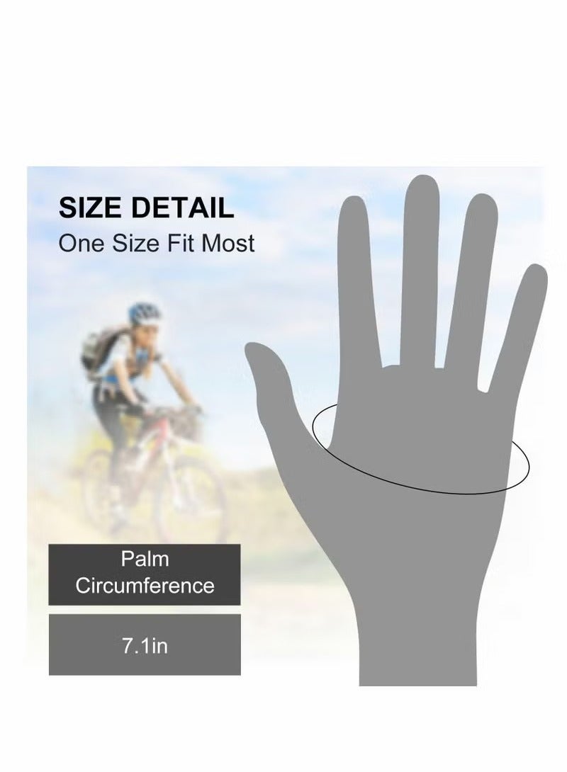 قفازات جلدية فاسق ، قفازات بدون أصابع للنساء ، قيادة ، ركوب الدراجات ، رياضة ، تأثيري ، قفازات نصف إصبع للنساء والمراهقين والأطفال (أسود) - Image 5