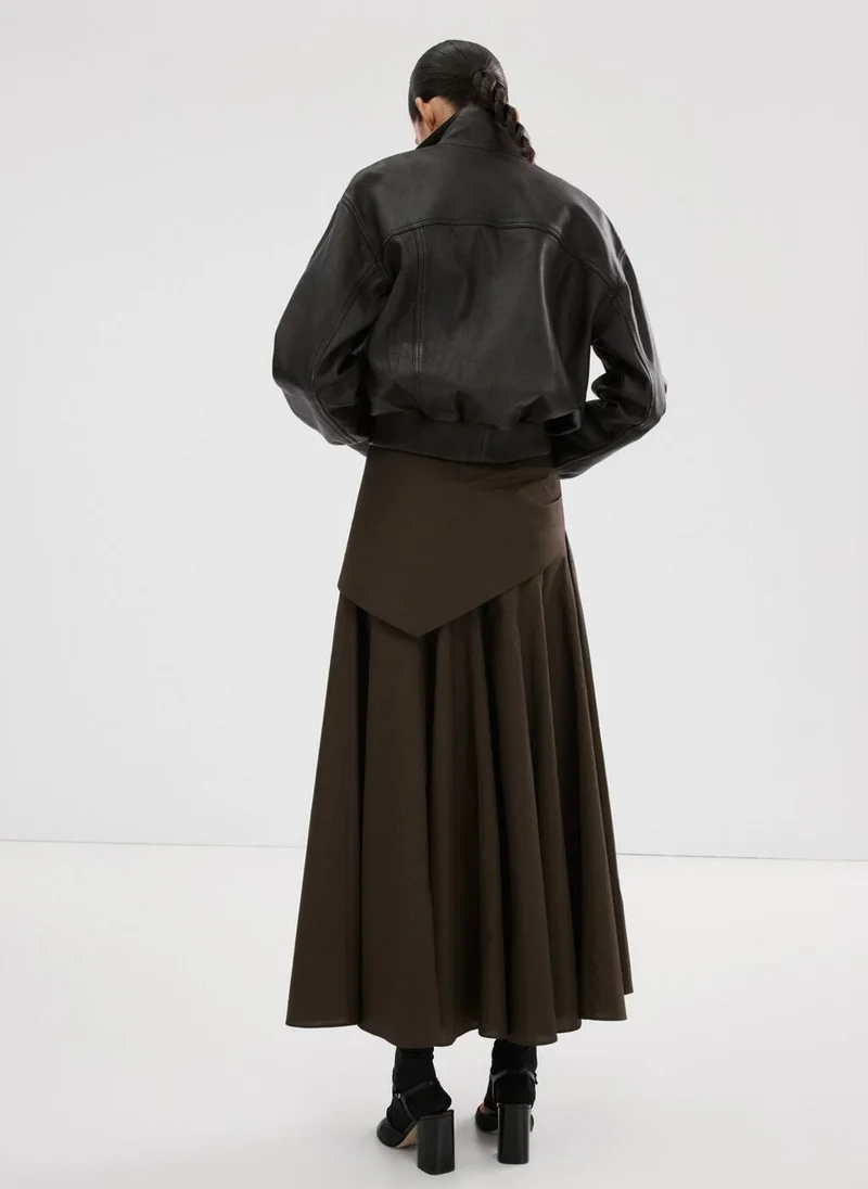 MANGO A-line skirt with handkerchief detail
