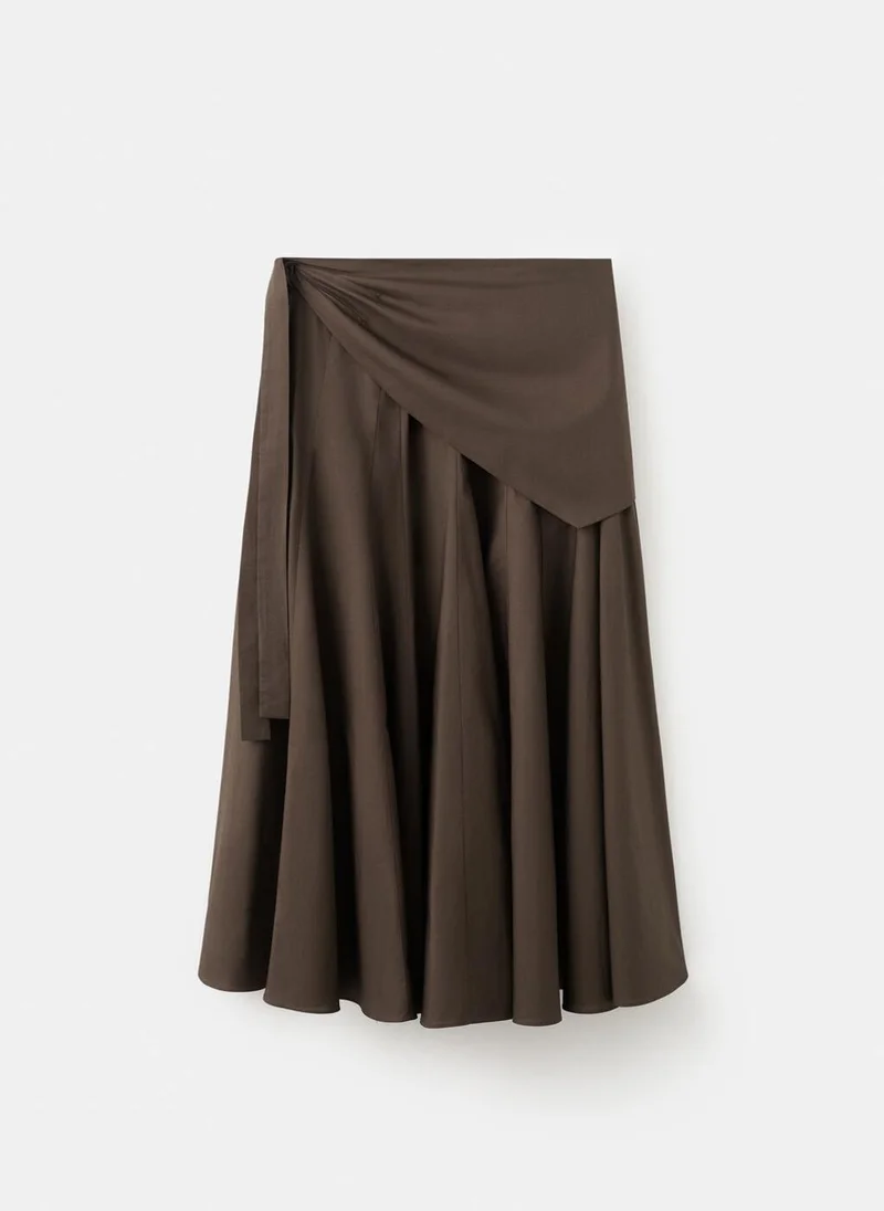 MANGO  A-line skirt with handkerchief detail for Women | Best Price UAE
