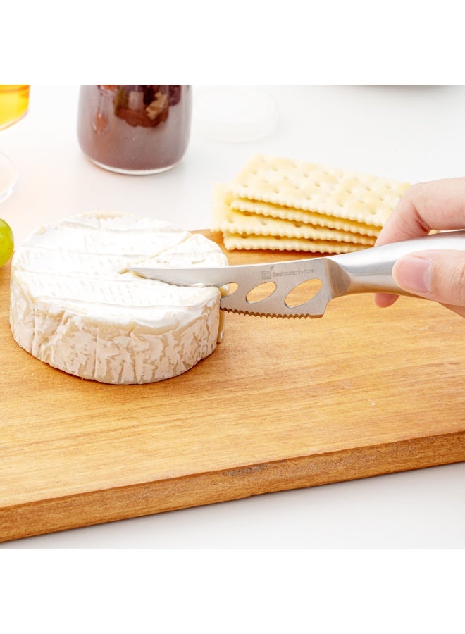 Restaurantware Met Lux Cheese Knives Set, 1 Durable Charcuterie Utensils Set - 6 Pieces, Dishwashable, Stainless steel 430 Cheese Platter Knives, Includes Cheese Knives, Fork, and Spreader - Image 5