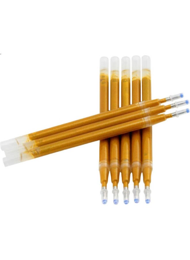 For Shine Fenshang Gold Calligraphy Pen Refill Set For Hard Pen Calligraphy, Sutra Copying, Tracing, And Portrait Drawing, 8 Pieces, Large Capacity, 5.5Mm Inner Hole, 0.7Mm Pen Tip (Includes One Pen Barrel) - Image 3
