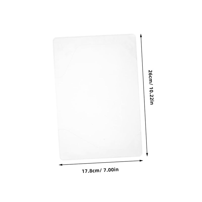 Transparent PVC Book Sleeve Protective Cover for Notebooks Planners Textbooks Easy Installation - Image 3