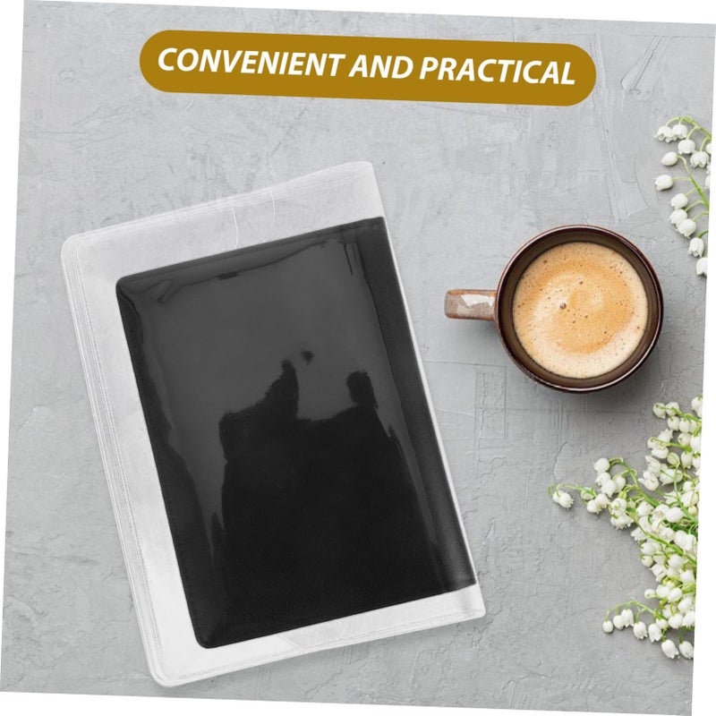 Transparent PVC Book Sleeve Protective Cover for Notebooks Planners Textbooks Easy Installation - Image 4