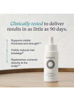 NUTRAFOL Women's Hair Serum, Supports Visibly Thicker and Stronger Hair, Vegan, Lightweight and Fast-Absorbing - 1.7 Fl Oz, 1 Bottle  - Image 2