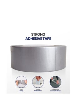 MARKQ 1 Rolls Duct Tape | 2 inches x 15 yards Strong Adhesive Silver Tape for Packing, Kitchen Home, Office, Indoor & Outdoor Use  - Image 2