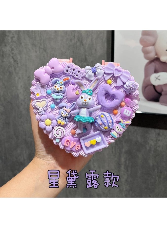 Cute Cartoon elry Storage Box For Kids Diy Handmade Earrings Necklace Ring Home Desktop Portable Accessories