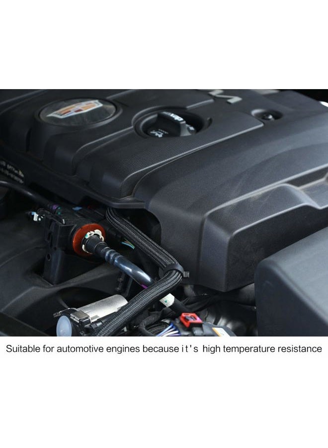 Alex Tech 25ft - 1/2 inch PET Expandable Braided Sleeving – Black – Braided Cable Sleeve - Image 4