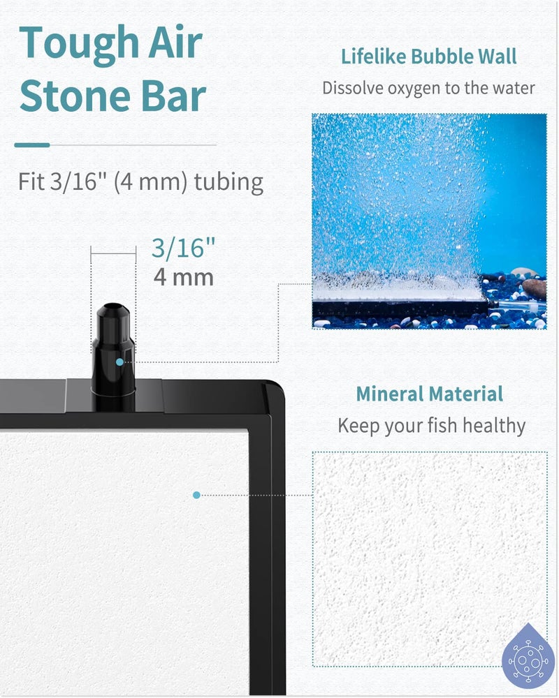 Pawfly 8 Inch Air Stone Bar Micro Bubble Diffuser Release Tool with Suction Cup Clip Accessory for Nano Air Pumps DWC Buckets and Fish Tanks - Image 4