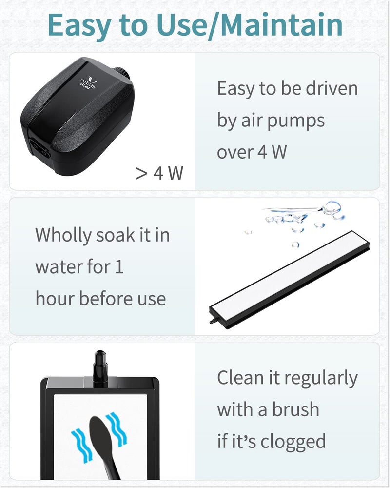 Pawfly 8 Inch Air Stone Bar Micro Bubble Diffuser Release Tool with Suction Cup Clip Accessory for Nano Air Pumps DWC Buckets and Fish Tanks - Image 5