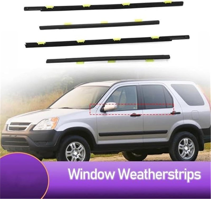 Vuzmode 4PCS Car Door Window Seals for CR-V - Image 2