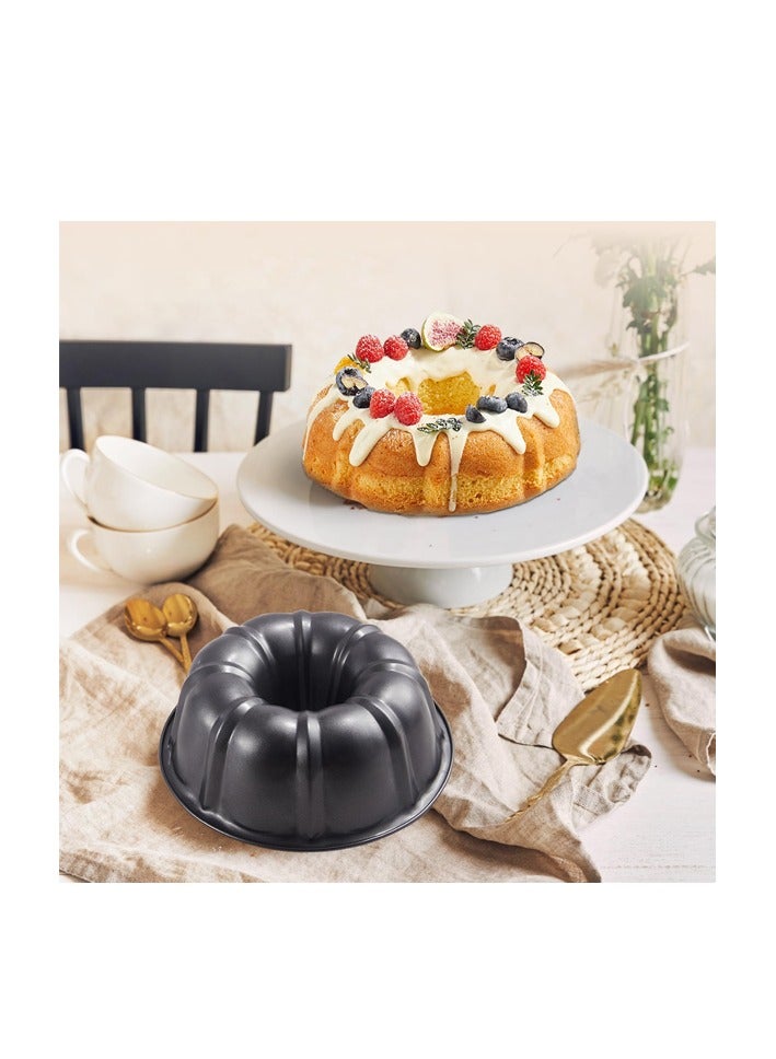 Bisbell Non-Stick Fluted Tube Cake Pan | Round Cake Pan for Baking Cakes, Bundt Cakes & Desserts (BB2697) - Image 3