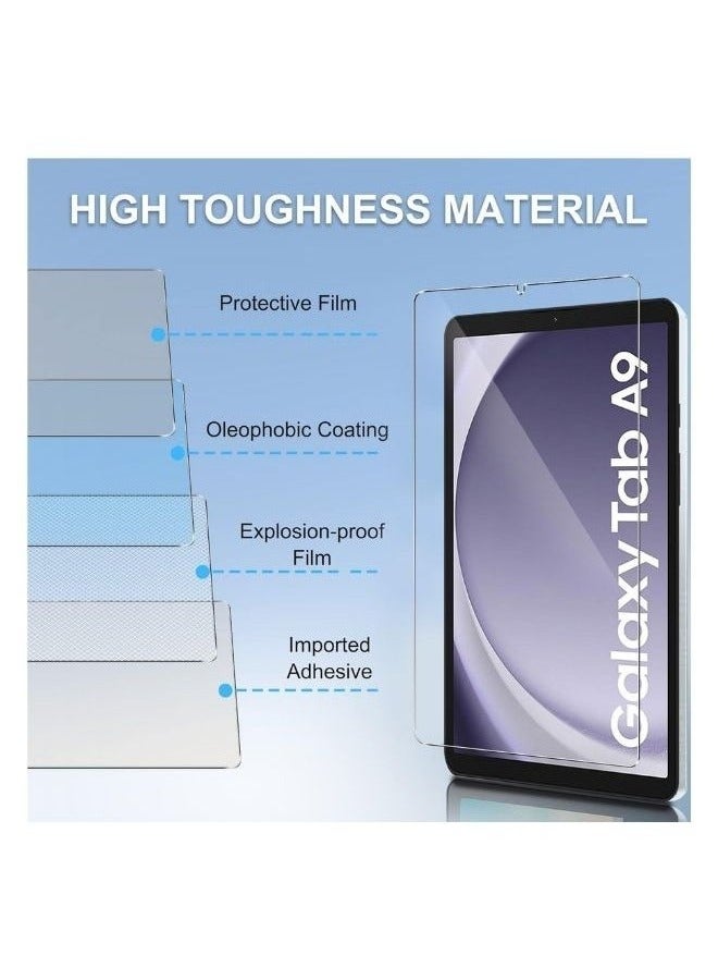 URBBKING Samsung Galaxy Tab A9/Samsung Galaxy Tab A11 8.7 inches Tempered glass Screen Protector - Clear - Image 3