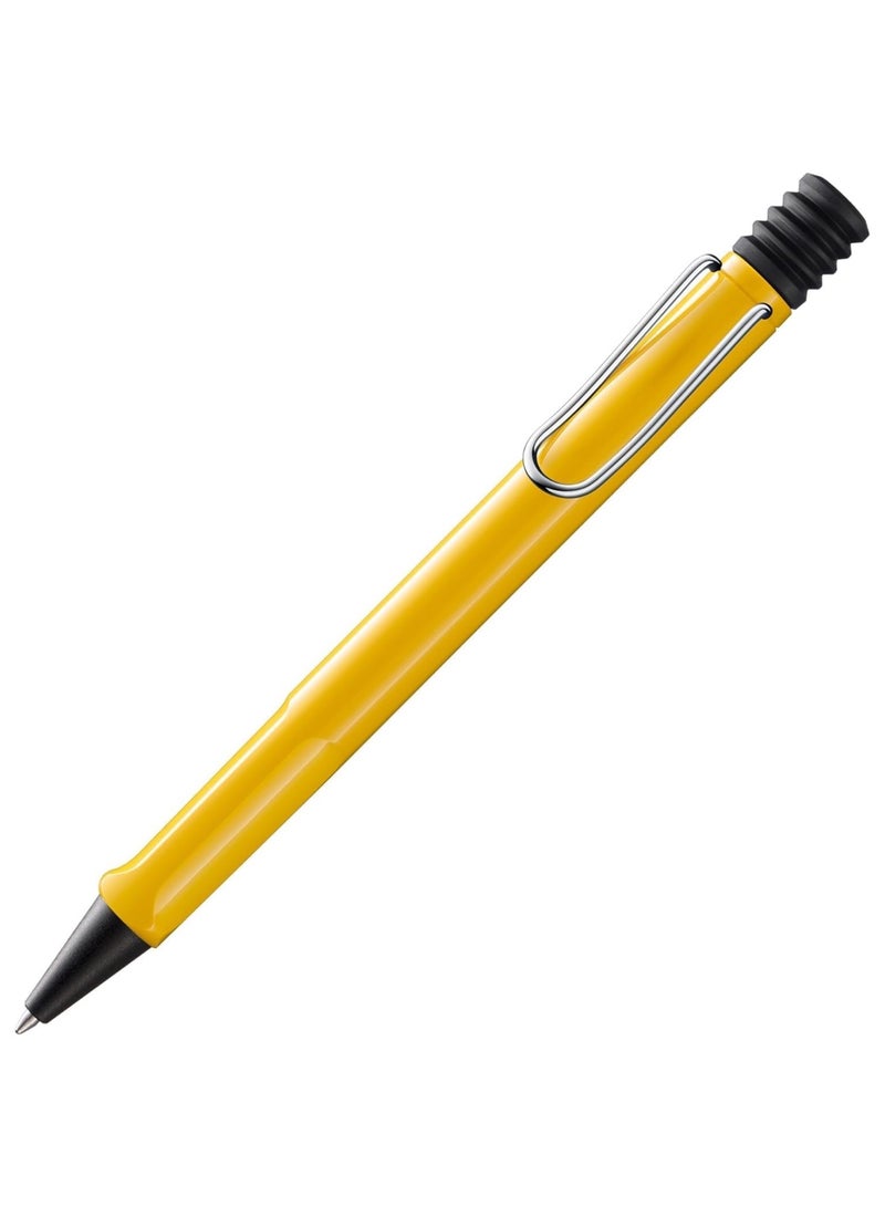 LAMY Safari Ballpoint Pen Medium Tip Black Ink Yellow Barrel  - Image 1