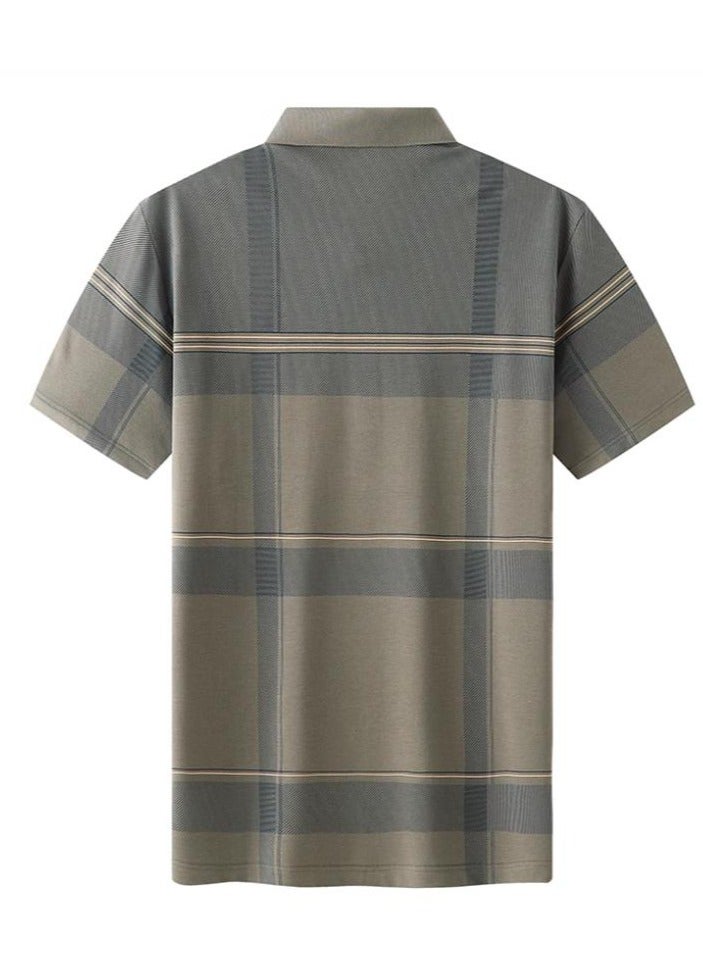AOKANG Men's Elastic Breathable Short Sleeve Polo - Image 2