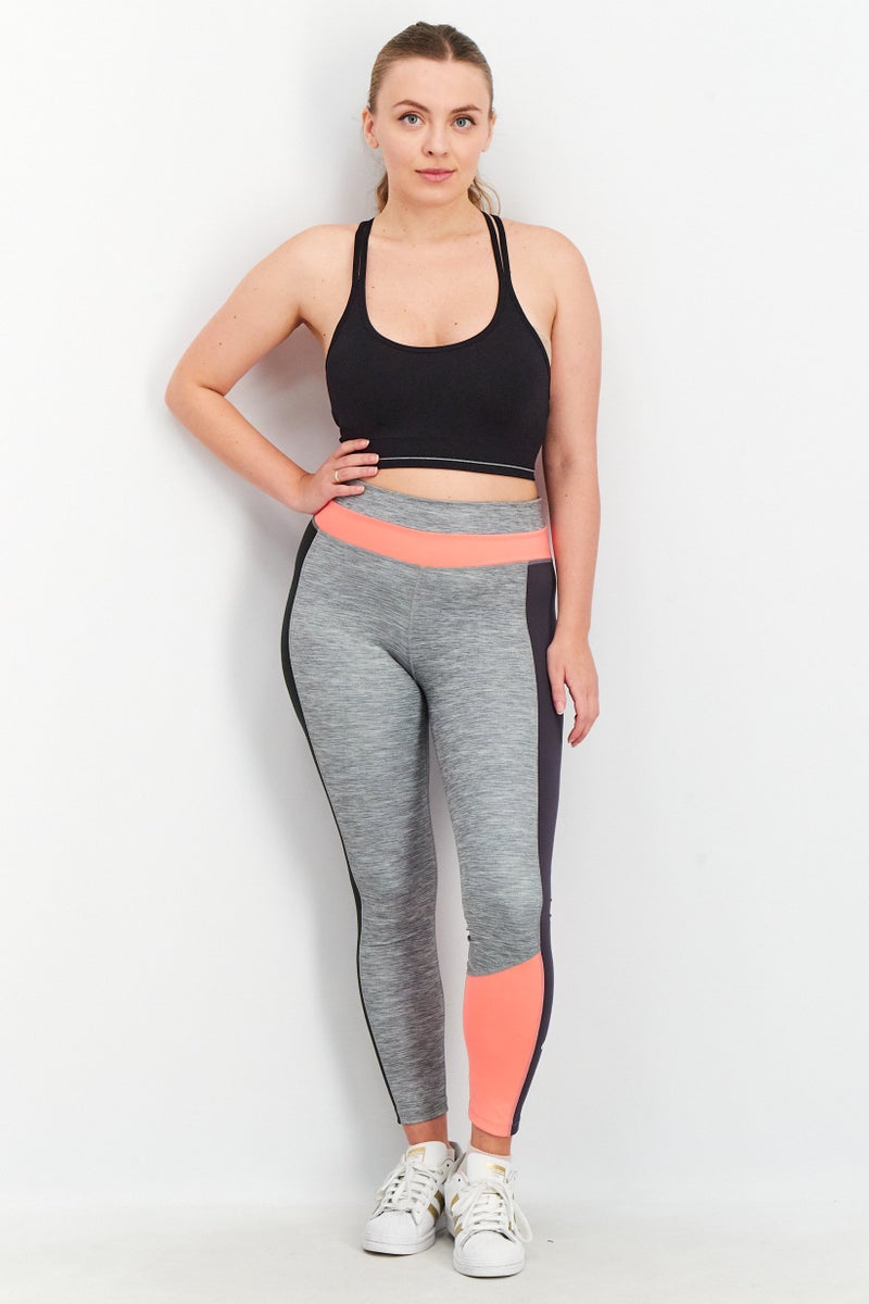 Nike Women Sportwear Fit Colorblocked Leggings, Smoke Combo - Image 2
