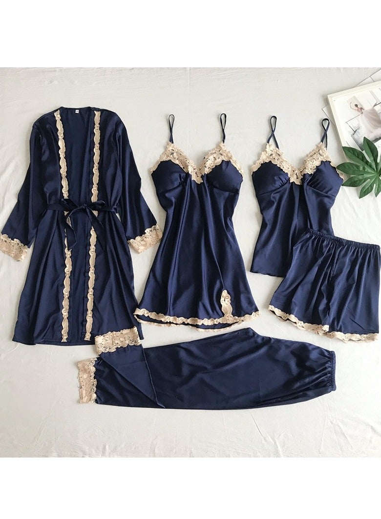 Five-Piece Suspender Pajamas Set that Can Be Worn In All Seasons