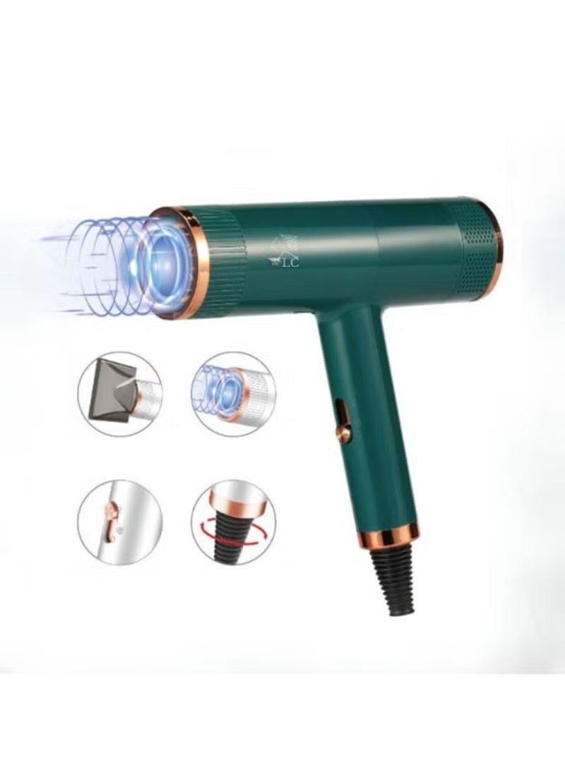 دي إل سي  مجفف الشعر الاحترافي LC بقوة 1100 واط مع ضوء أزرق و3 إعدادات للسرعة - Image 1