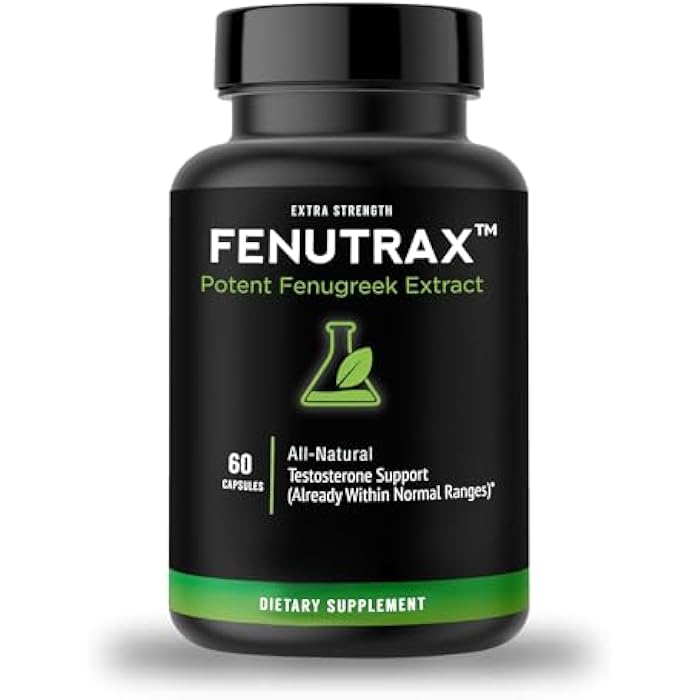 VitaMonk FenuTrax™ Fenugreek Extract 1 Months Supply - Stronger Than Testofen - High-Potency (50%) - Testosterone Support for Men - Muscle Growth, Energy, and Drive (60 Capsules) - Image 1