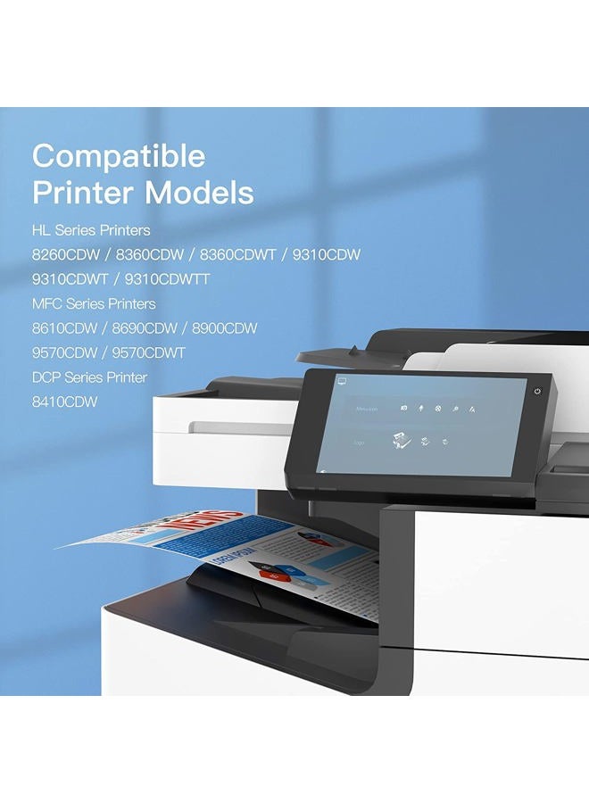 GPC Image Compatible Toner Cartridge Replacement for Brother TN433 Toner TN 433 Compatible with HL-L8360CDW MFC-L8900CDW HL-L8360CDWT HL-L8260CDW MFCL8610CDW MFCL9570CDW Printer (4 Pack) - Image 2