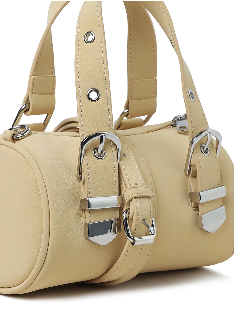 London Rag Mini Cylinder Hand Bag in Nude