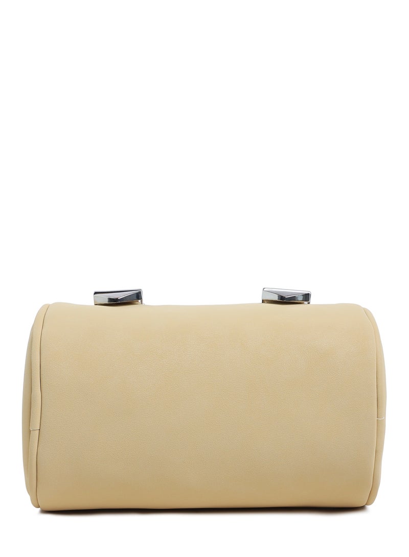 London Rag Mini Cylinder Hand Bag in Nude - Image 4