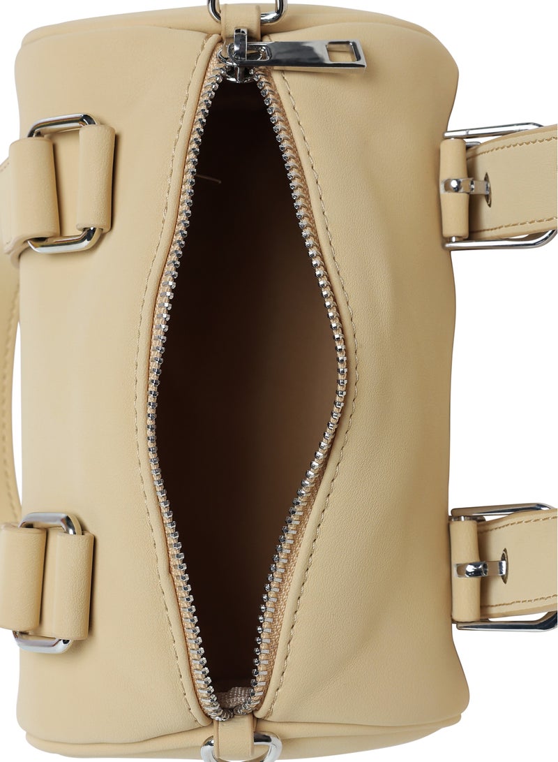 London Rag Mini Cylinder Hand Bag in Nude - Image 5