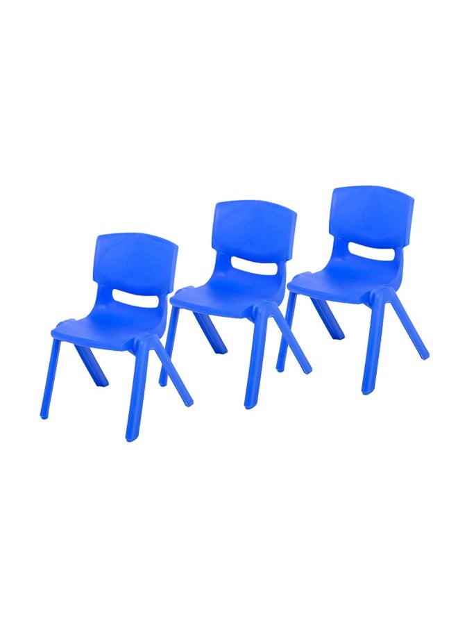 JSAITOYS 3-Piece School Party Study Children Plastic Chair  - Image 1