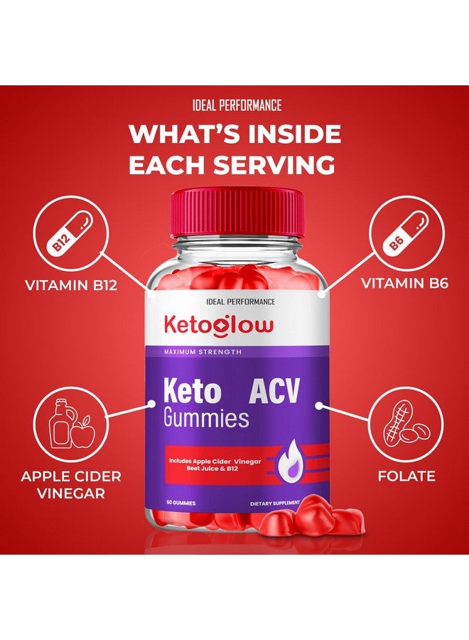 IDEAL PERFORMANCE Keto Glow ACV Gummies, Keto Glow Gummies ACV Supplement - Maximum Strength, KetoGlow Keto+ ACV Gummys, All Natural Support Formula Gummy, KetoGlow Keto+ACV Advanced Formula Gummy Reviews (2 Pack) - Image 5