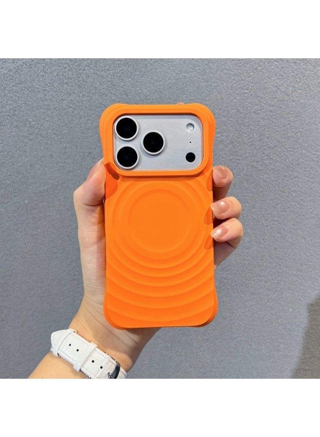 3D Ripple Liquid Silicone Magnetic Phone Case for Apple iPhone 17 Pro Max / 17 Pro / 17 Air / 17, Full Coverage Shockproof Soft Cover - Image 2
