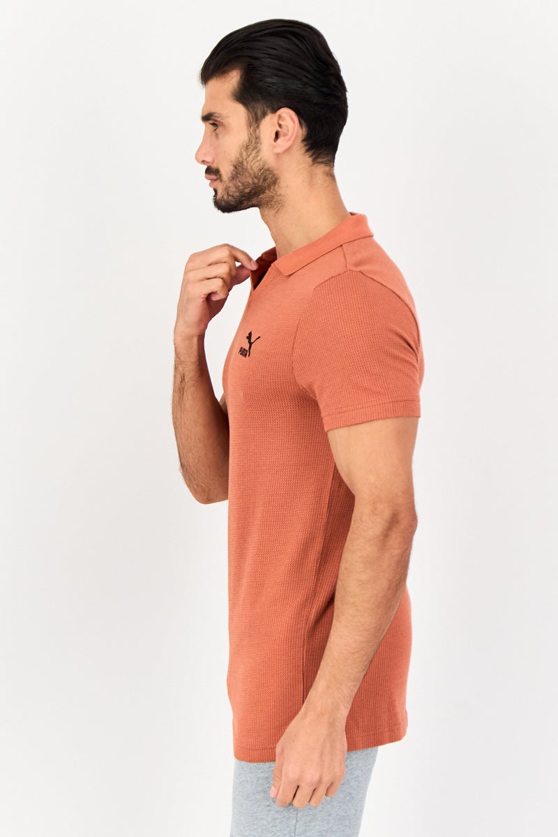 PUMA Men Slim Fit Short Sleeves Outdoor Polo Shirt, Cider Red - Image 3