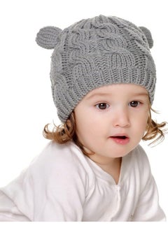 SYOSI Newborn Baby Winter Beanie Hat Mittens Set Infant Toddlers Knitted Warm Cap Gloves with Ears for Boy Girl 6-18 Months  - Image 2
