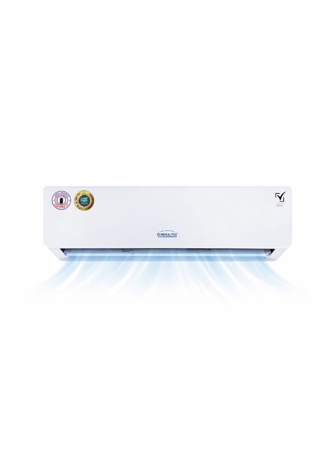 Generaltec 1.5 Ton Split Air Conditioner  T3 Piston Compressor, Turbo Cooling, 4 Way Swing, Golden Fin, High Density Filter, Remote Control, Low Noise | Model GSAC20PSK16 | 1 Year Warranty & 5 Years Compressor 2090 W GSAC20PSK16 white - Image 2